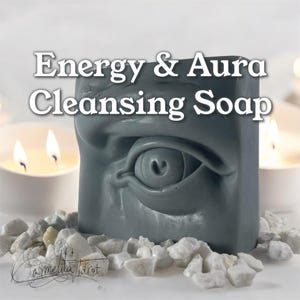 Evil Eye Protection Soap – Aura Cleansing Soap Bar with Sage & Lavender | Spiritual Bath | Energy Cleansing | Handmade Gift Soap Bar