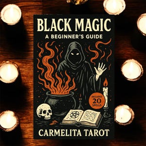 Black Magic: A Beginner’s Guide – Digital Grimoire for Beginners, Witchcraft eBook, Occult PDF Download, Learn Magic Spells & Rituals