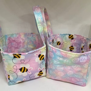 Small Reversible Fabric Easter Basket