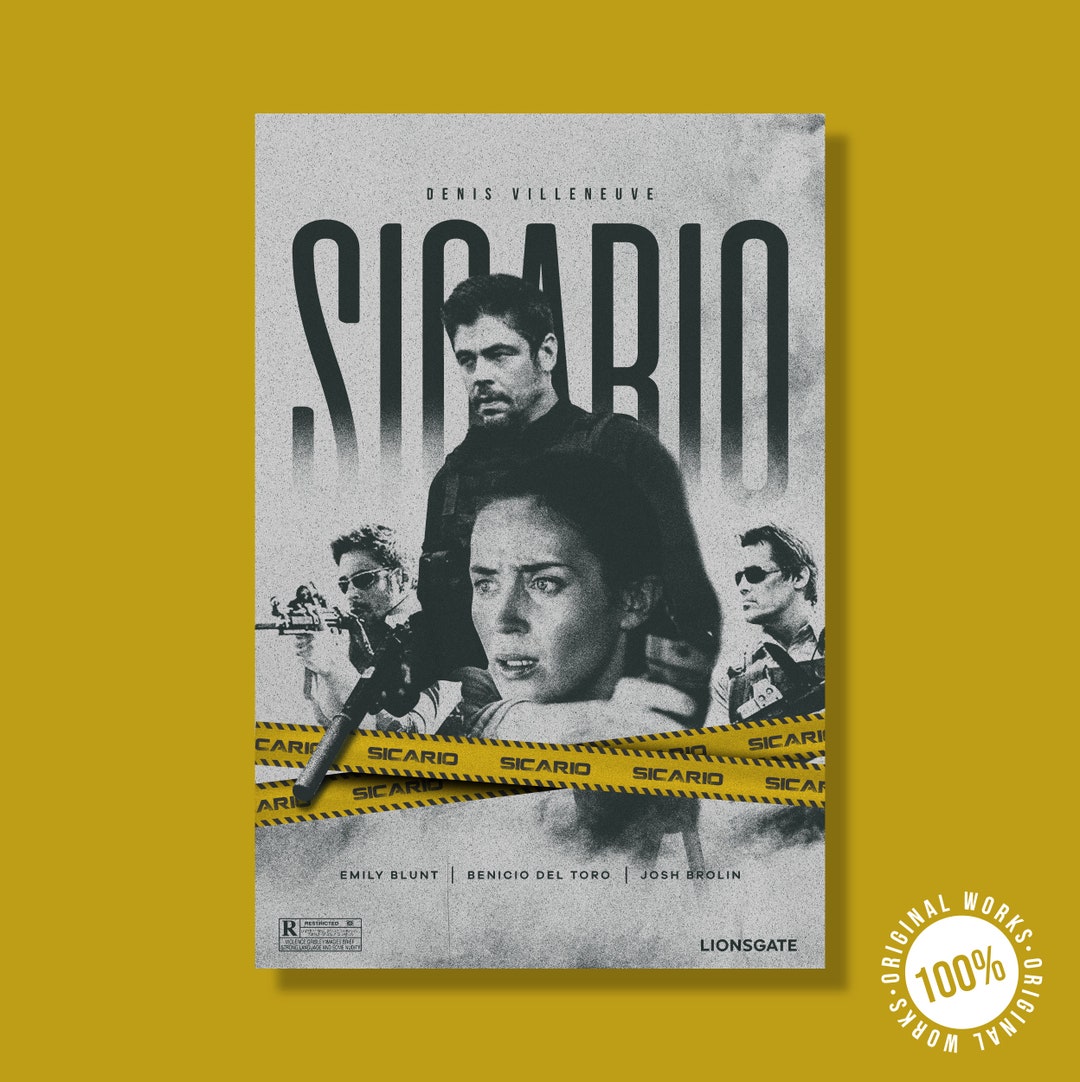 Sicario (2015)_5 Poster Canvas Movie Film Print A0 A1 A2 A3 A4 A5 - Foto 9