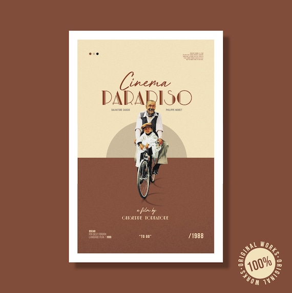 ニュー・シネマ・パラダイス 映画ポスター 40 x 60 cm (16 x 24 インチ