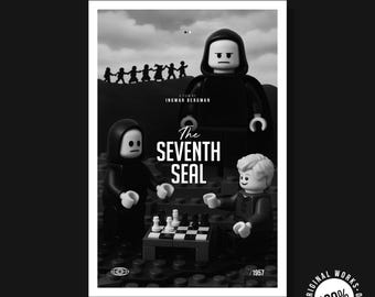 The Seventh Seal 1957 Movie Alternative Poster 40x60cm (16 x 24 inches) Digital 300dpi