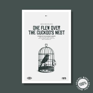 One Flew Over the Cuckoo's Nest Poster 40x60cm (16 x 24 inches) Digital