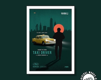 Plakat alternatywny do filmu Taksówkarz 40 x 60 cm (16 x 24 cale) Plakat (cyfrowy)