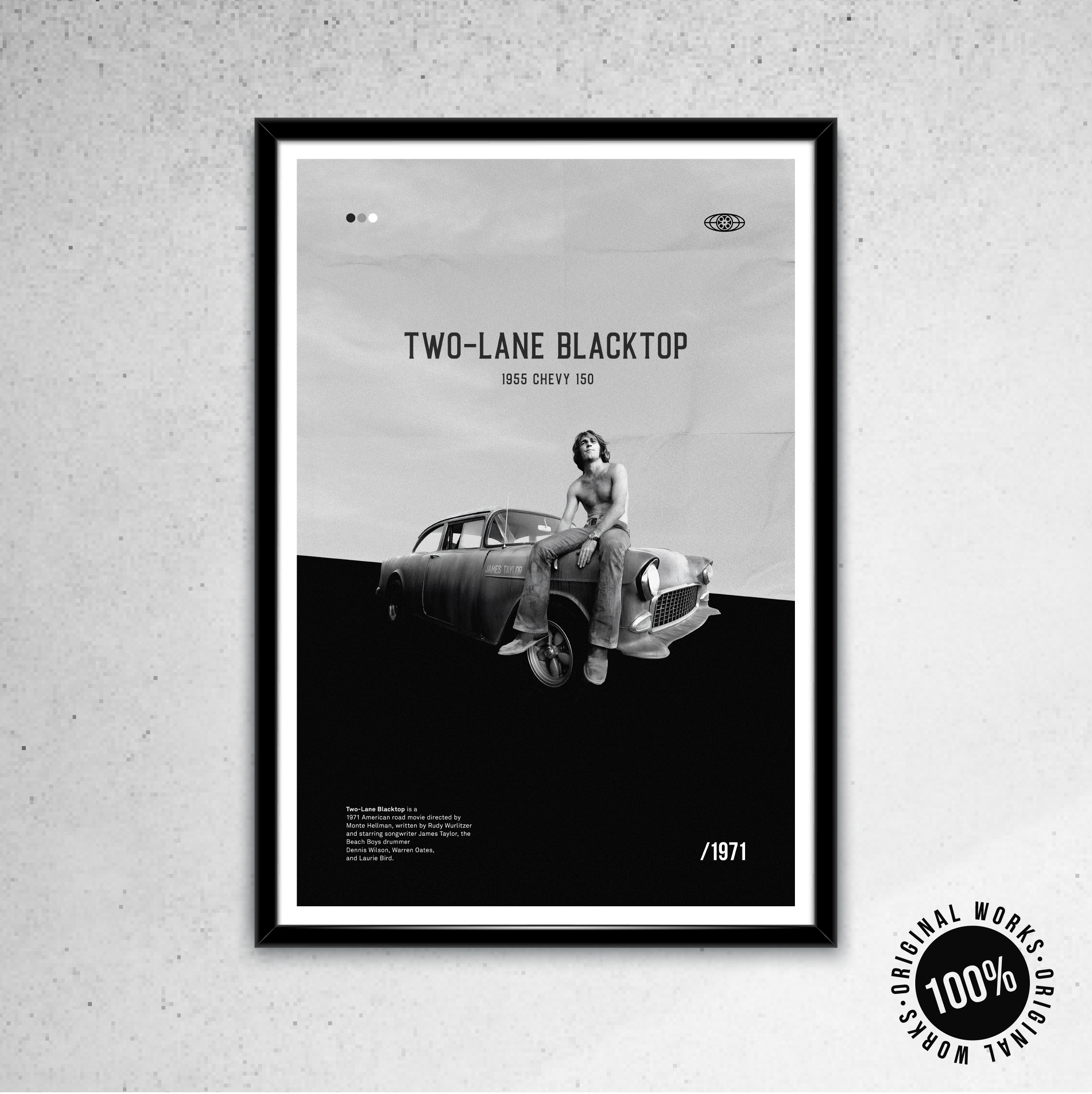 Two-lane Blacktop Movie Poster 40x60cm (16 X 24 Inches) Digital