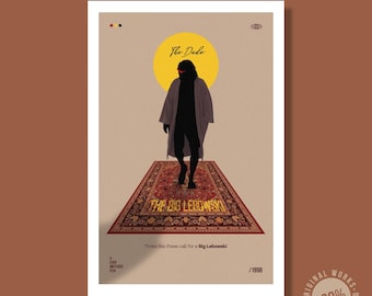 Big Lebowski (1998) Plakat 40 x 60 cm (16 x 24 cale) Cyfrowy