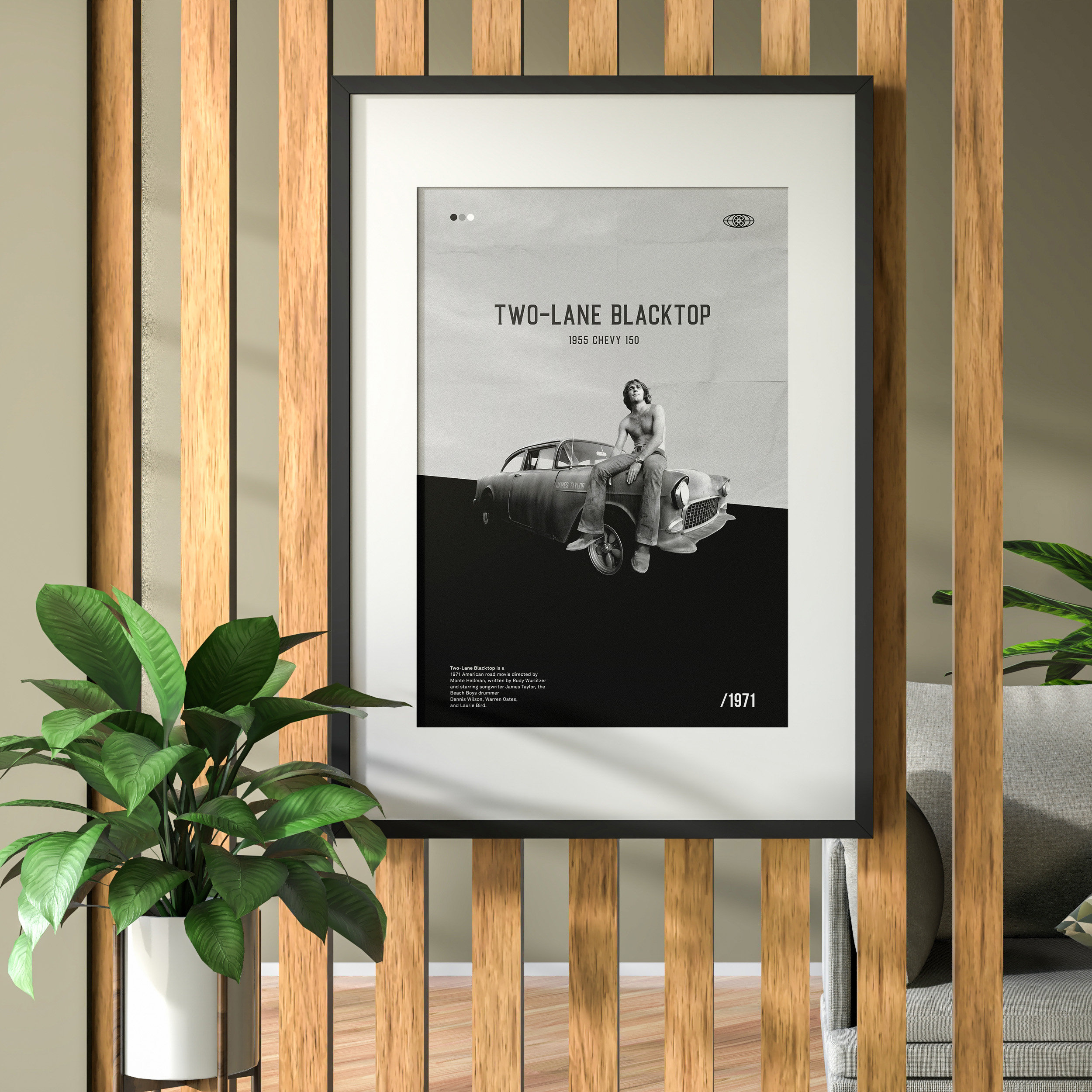 Two-lane Blacktop Movie Poster 40x60cm (16 X 24 Inches) Digital