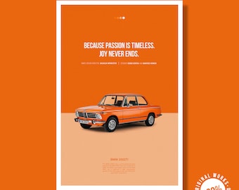 BMW 2002 40 x 60 cm (16 x 24 cale) Cyfrowy 300 dpi