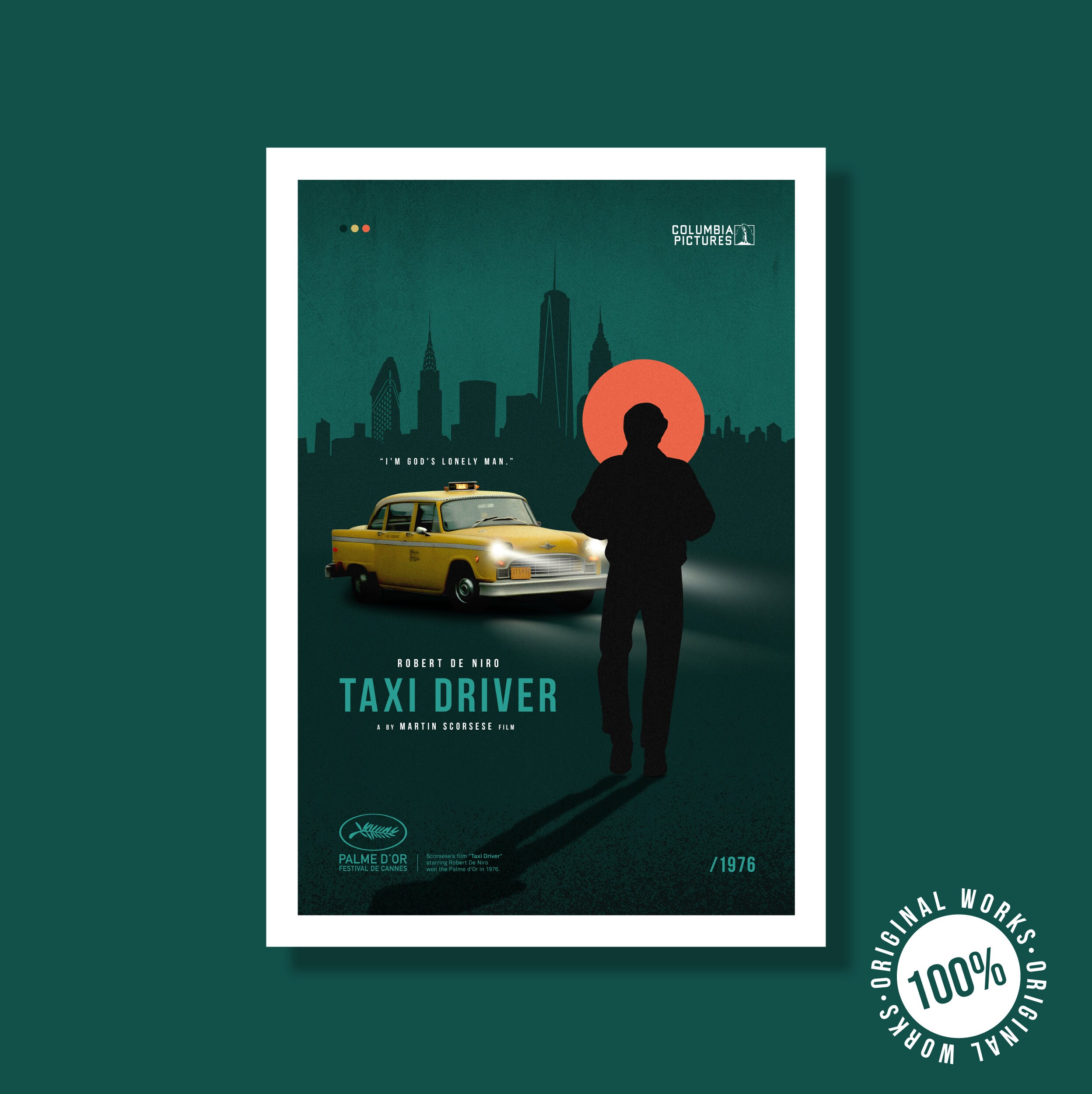 Taxi Driver Movie Alternative Poster 40x60cm (16 X 24 Inches