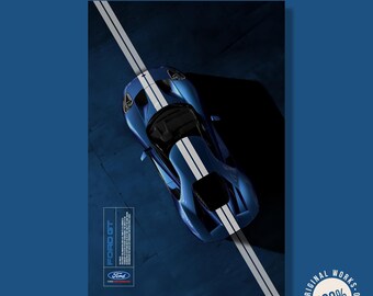 Ford GT 40x60cm (16 x 24 inches) Digital Poster