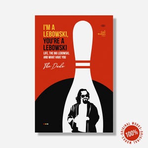 The Big Lebowski (1998) V2 Poster 40x60cm (16 x 24 inches) Digital