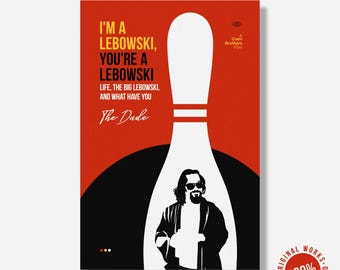 Big Lebowski (1998) V2 Plakat 40 x 60 cm (16 x 24 cale) Cyfrowy