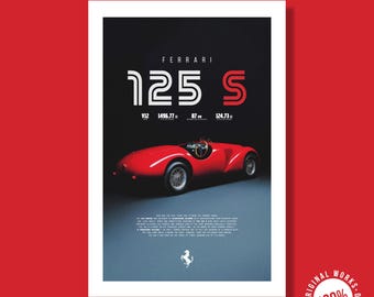 Ferrari 125 S - 1947 - Etsy