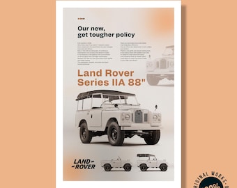 Land Rover Series IIA 88" Print: Classic Off-Road SUV (Digital Download)