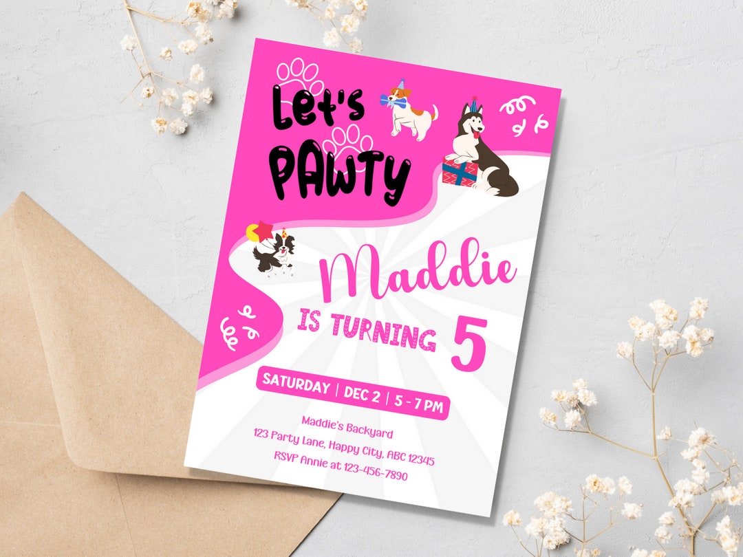 editable-dog-birthday-party-invitation-for-girls-dog-etsy