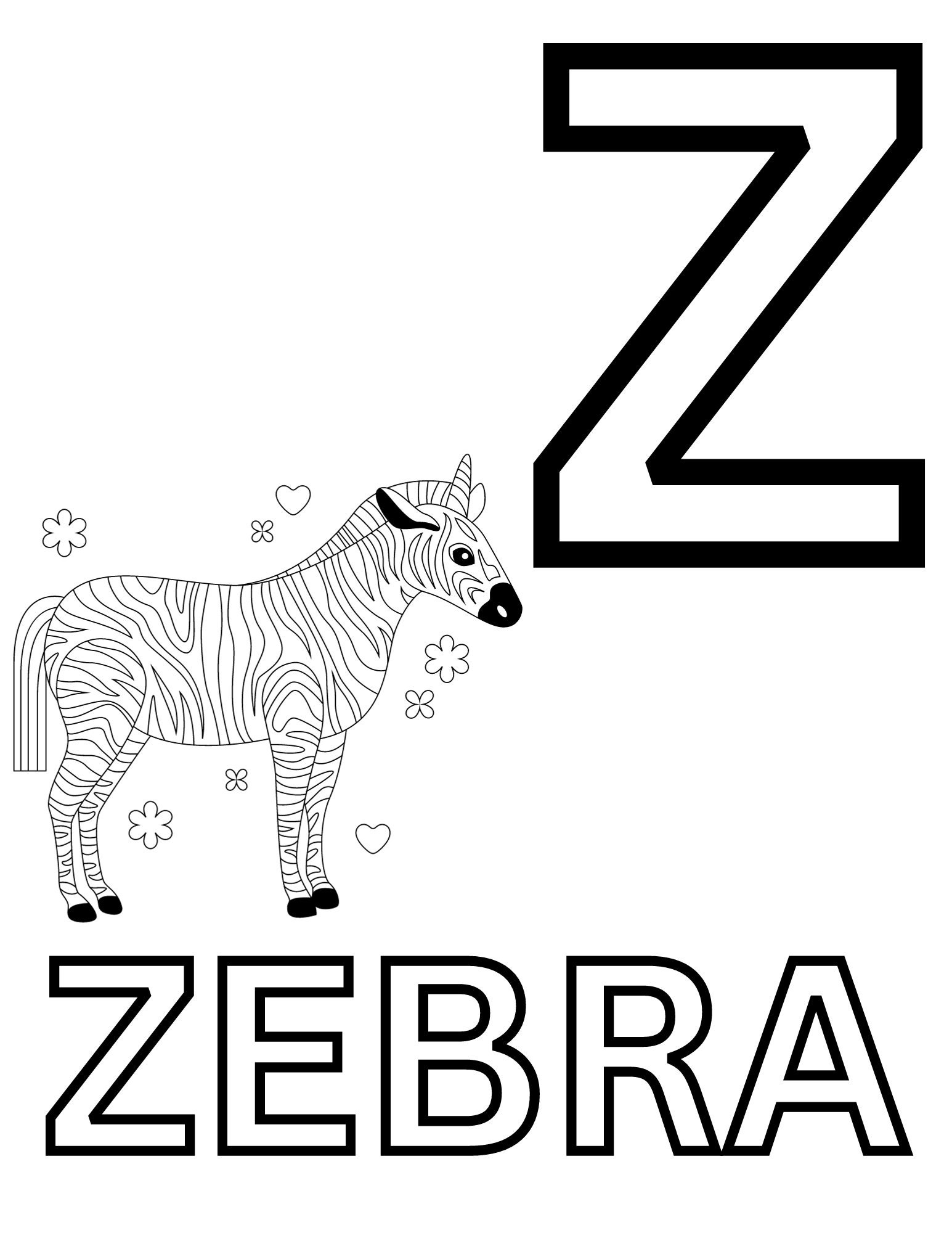 Toddler Alphabet Coloring Pages - Etsy