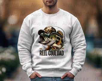 Reel Cool Dad Png, Fishing Dad Png, Father's Day Png, Camouflage Reel Cool Dad Png, Camo Fishing Rod Png, Dad Png Digital Downloads,t-shirt