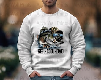 Reel Cool Dad Png, Fishing Dad Png, Father's Day Png,Camouflage Reel Cool Dad Png,Camo Fishing Rod Png,Dad Png Digital Downloads,T-shirt art