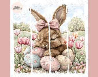 Easter Brushstroke PNG Bundle, Cute Easter, Pastel Spring Sublimation, Cute Bunny PNG, Digital Download, Cottagecore Easter PNG, Coquette