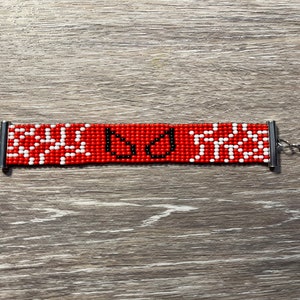 Handmade Beaded Children&#39;s Spiderman Bracelet