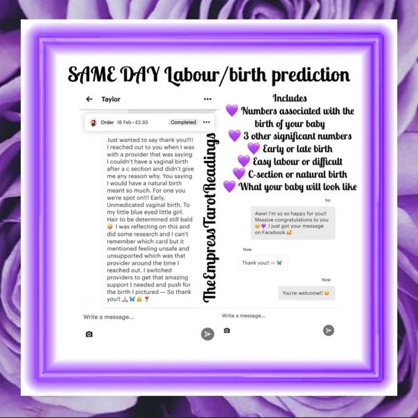 SAME DAY Labour/birth prediction