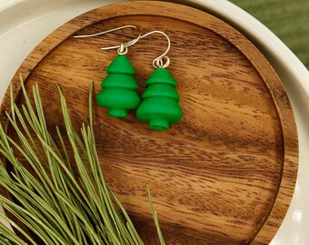 Christmas Earrings | Green Christmas | Handmade unique earrings - lightweight and hypoallergenic