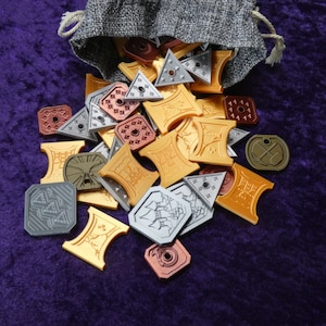 DnD Game Currency Set: Dungeons and Dragons Coins, Tabletop RPG Accessories