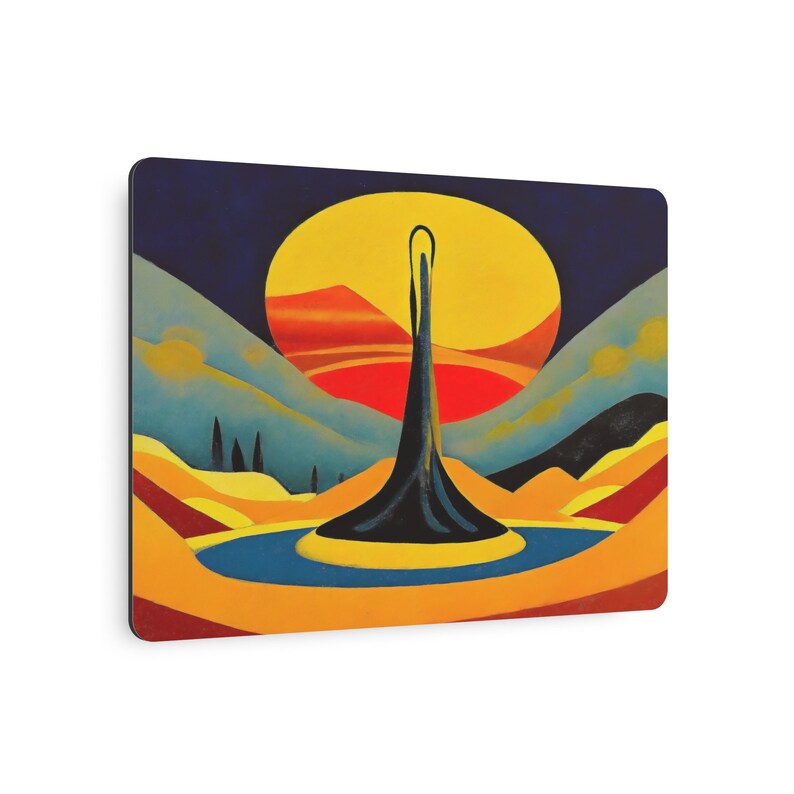 Minimalist Metal Print Art Etsy