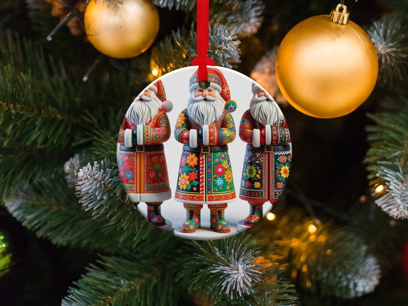 Scandinavian Christmas Ornaments Nordic Folk Art Miniature Etsy