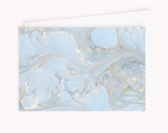 Marbled Stationery Notecards - "Aquatic Elegance"
