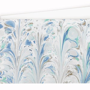 Hand Marbled Notecard - &quot;Cascade Reflection&quot;
