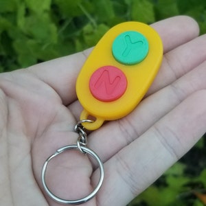 Bluey Inspired Yes No Fidget Keychain