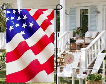 Patriotic Garden Flag 12" x 18" Small American Flag Americana Outdoor Garden Decor USA Garden Flag July 4th Flag Welcome Flag