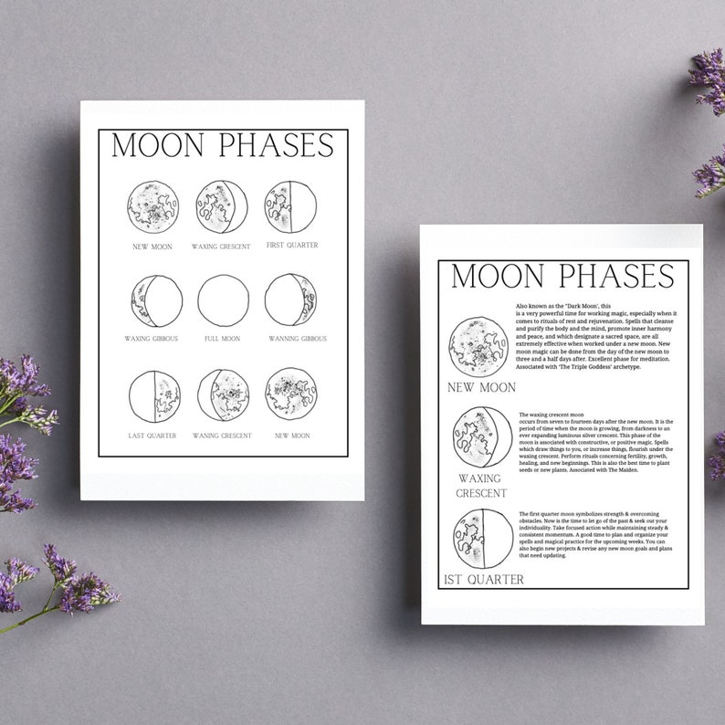 Moon Magic Coloring Book Guide Etsy