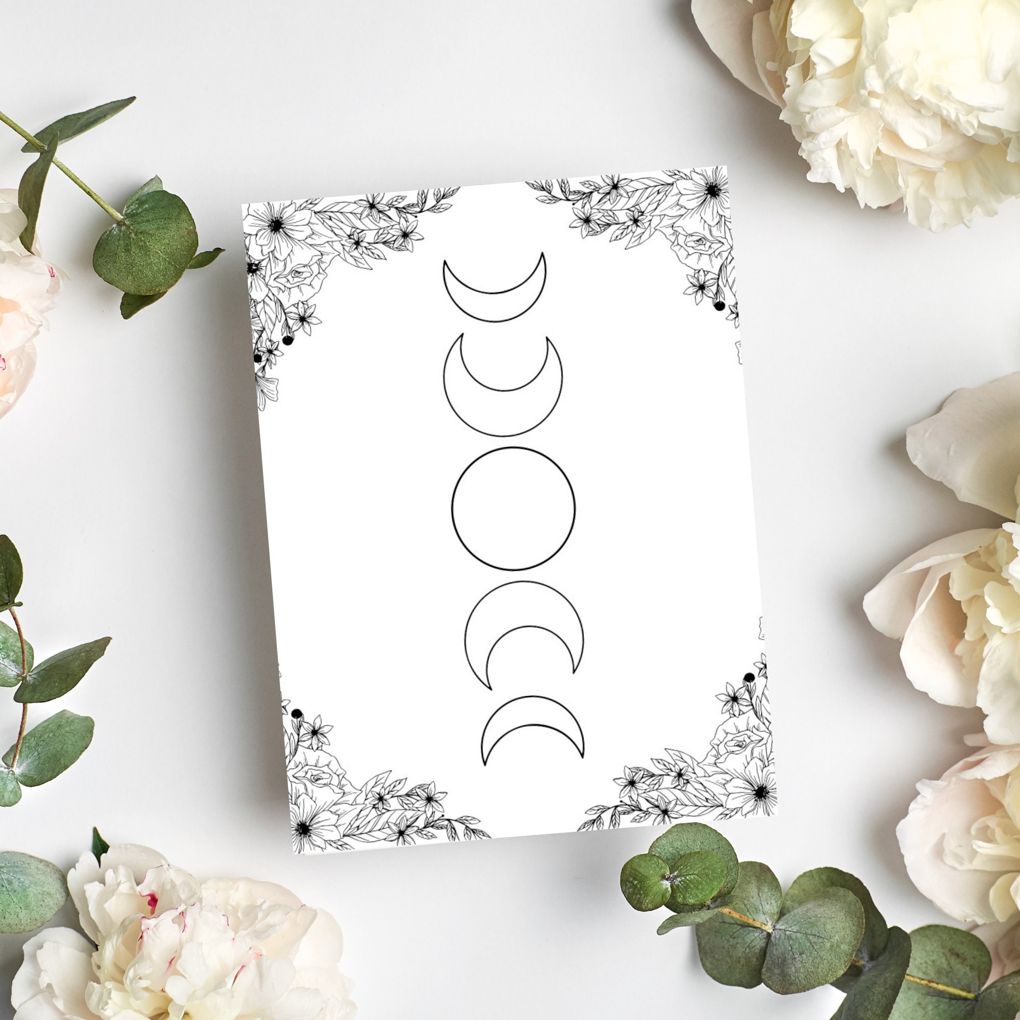 Moon Magic Coloring Book Guide Etsy