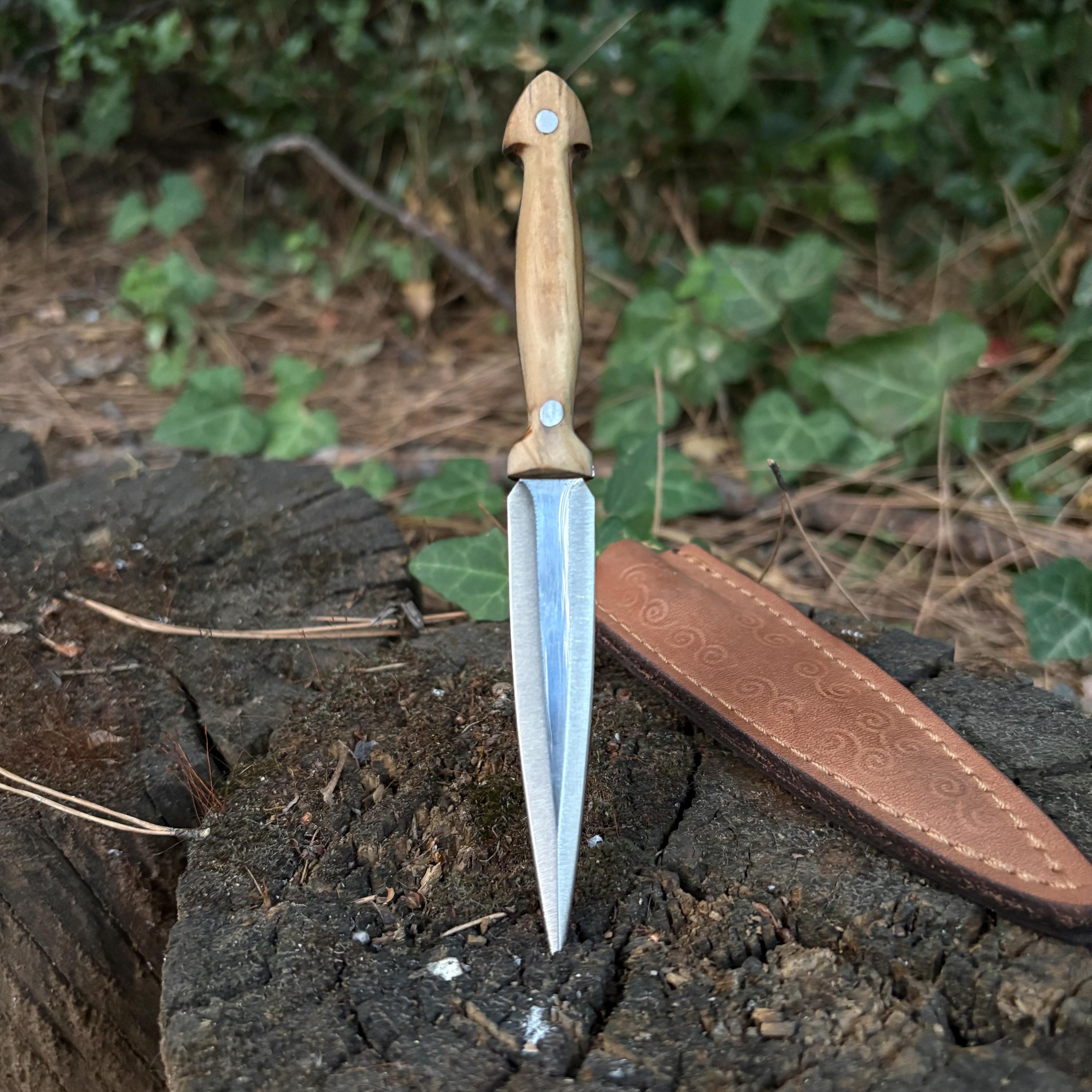 Small Dagger Image Custom Made Mini Dagger With Leather Sheath, Mini Pocket Purse Belt ...