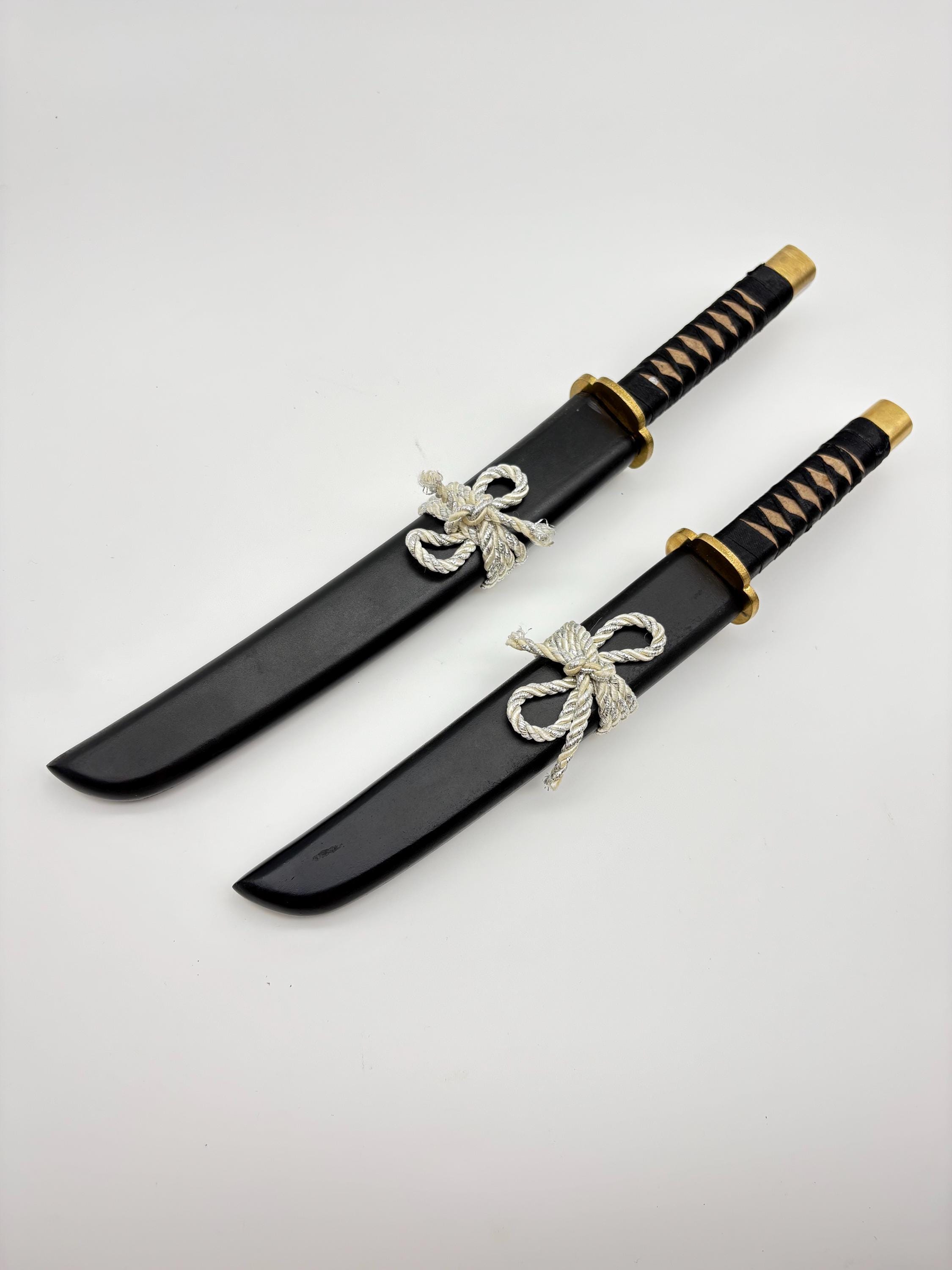 Decorative Samurai Katana Sword Set of 2 With Display Stand