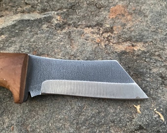 Tactical Survival Knife Wooden Walnut Handle,Edc Knife,Custom Blackout Knife,Unique Gift,Custom Knife,Handmade Full Tang Blade Knife