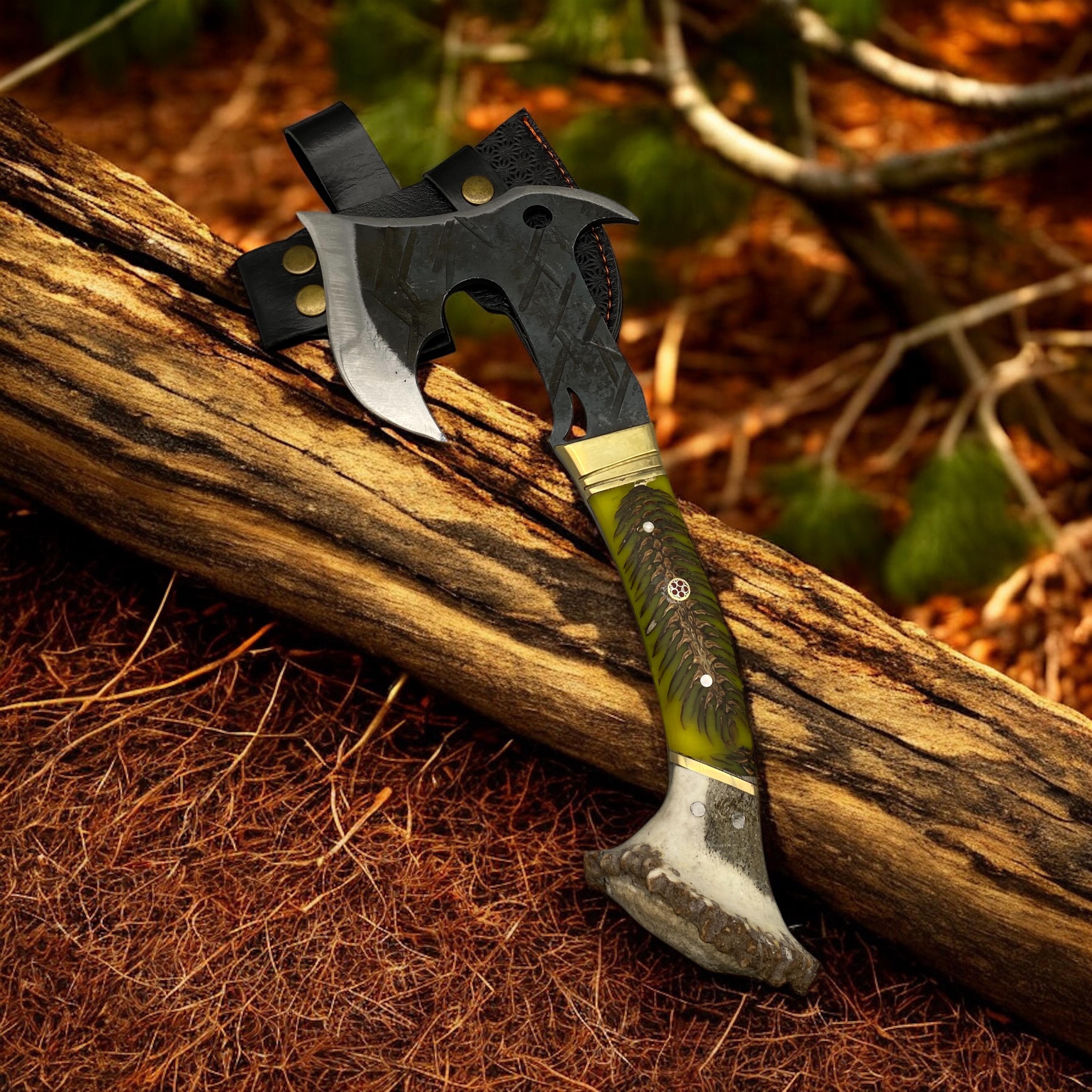 04276万軍-トマホーク-高炭素鋼 古兵器　刀装具　日本刀　模造刀 狩猟 斧 Tomahawk tactical - Etsy 日本