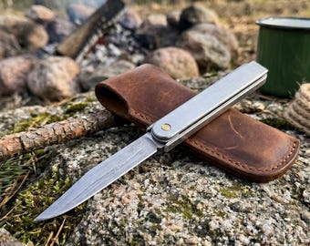 Unique Collector's Mechanical Pocket Knife, Vintage Dual-Pivot Rotating Blade