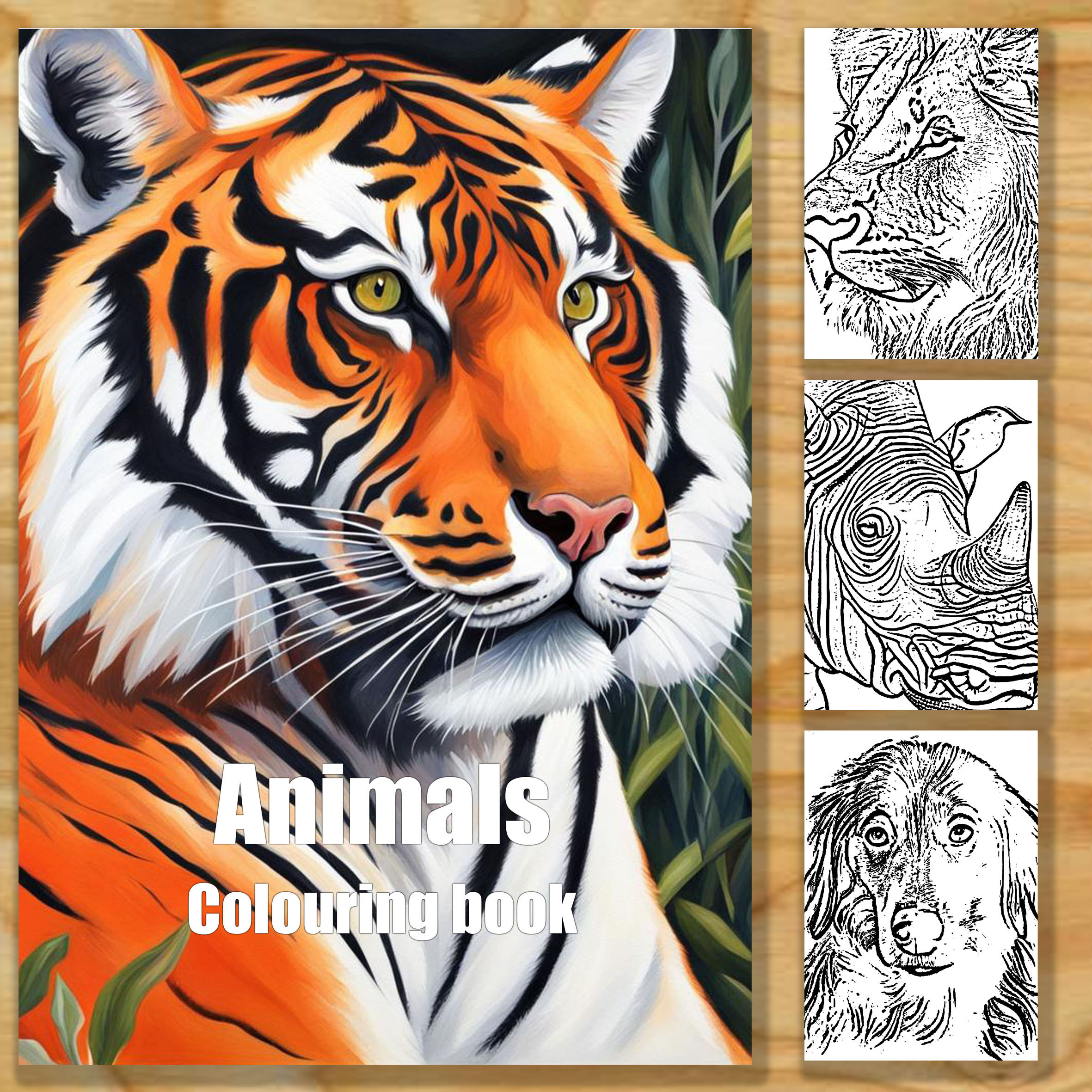 30 Animals Colouring Pages for Adults and Kids Instant - Etsy