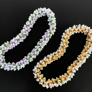 Plumeria Ribbon Lei