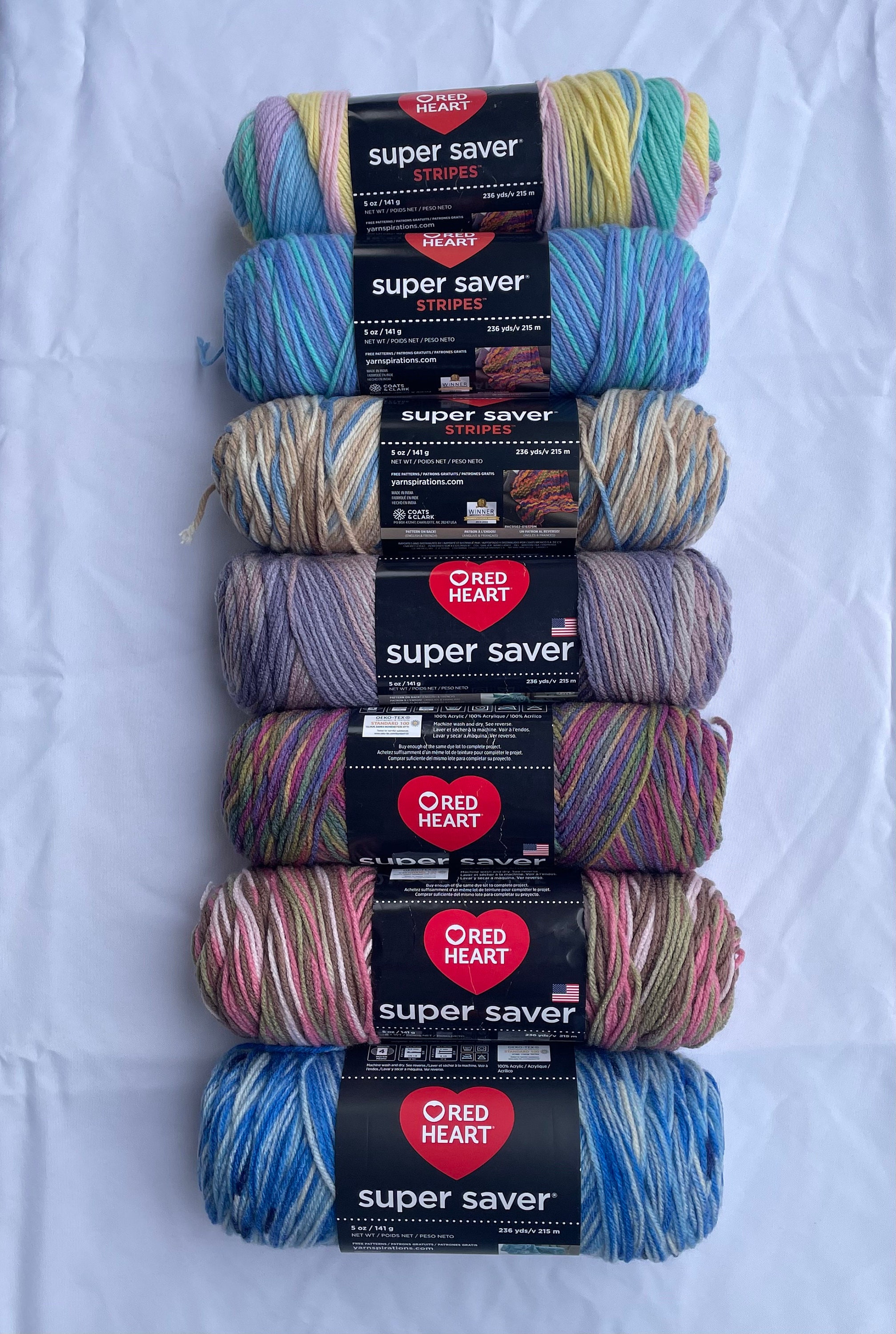 Red Heart Super Saver Reef Yarn - 3 Pack of 141g/5oz - Acrylic - 4 Medium  (Worsted) - 364 Yards - Knitting/Crochet