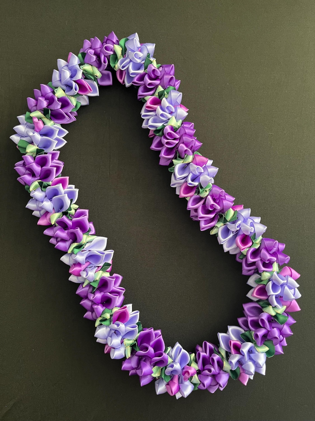 Perfectly Purple Ribbon Lei - Etsy