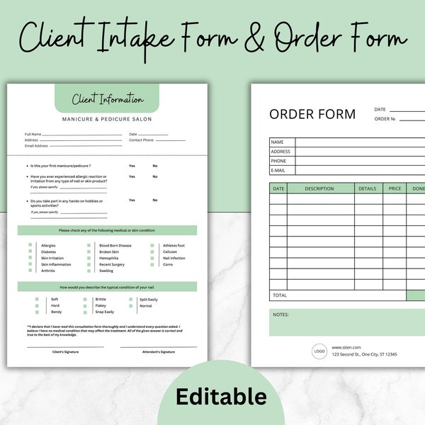 Client Order Form - Etsy
