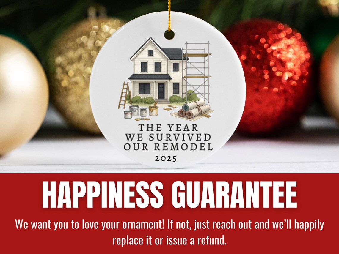 Survived Our Home Remodel Ornament, Funny House Renovation Keepsake ...