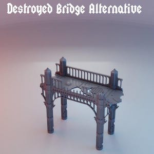 Destroyed Bridge 2 - Tabletop Terrain