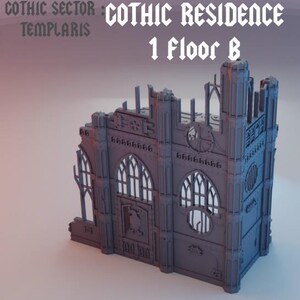 Gothic Residence B - 1 Floor - Tabletop Terrain