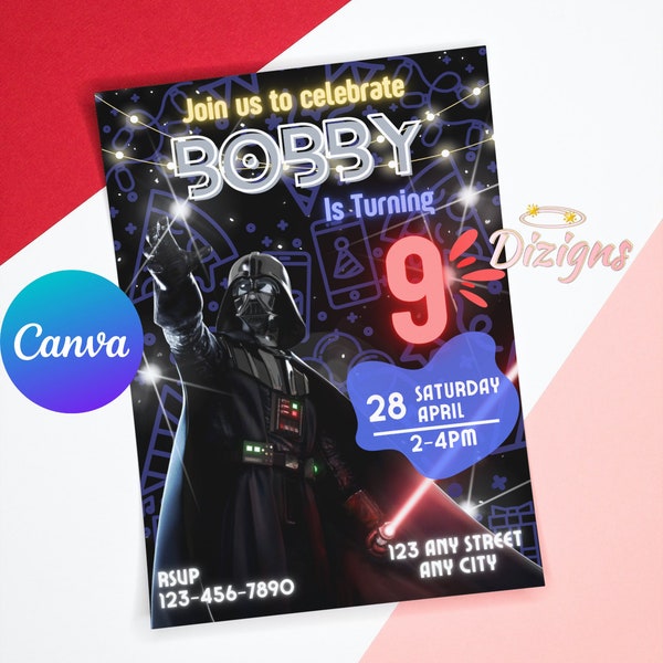 Darth Vader Invites - Etsy