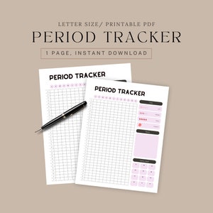Period Tracker, Printable Ovulation Tracker, Journal, Cycle Length, Fertility Planner, PCOS Tracker